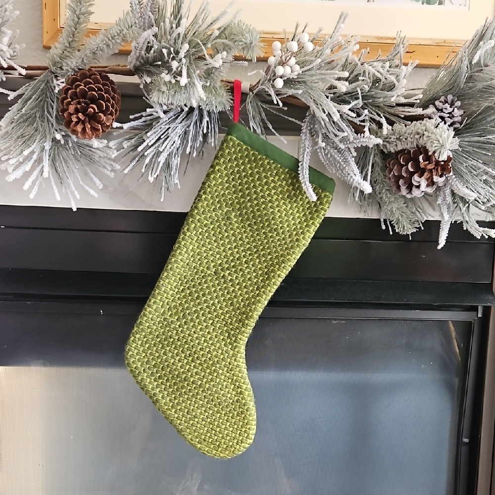 Green Holiday Stocking